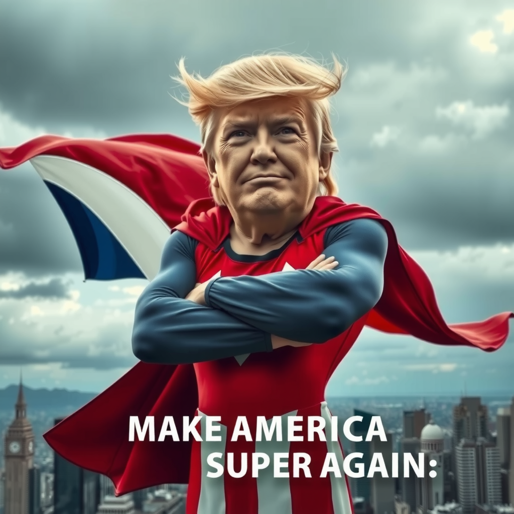 Make America Super Again - Trump as a Super Hero!